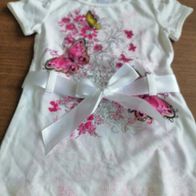 Tolles Kleid oder Longshirt mit Schmetterlingen - Palomino - Gr. 92