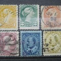 Kanada Victoria 1872-1882 aus Mi. Nr.22-36 Gestempelt (W5a)