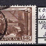 Polen 1953 480. Geburtstag von Nikolaus Kopernikus MiNr. 805 A Vollstempel Chojnice