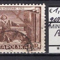 Polen 1953 480. Geburtstag von Nikolaus Kopernikus MiNr. 805 C gestempelt