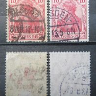 Dt. Reich Mi. Nr. 86IIa ,86Ib Gestempelt, geprüft (W1)