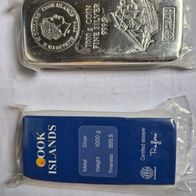 Silberbarren 1000g (verschweißt) Cook Islands 999,9
