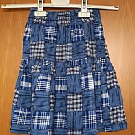 Rock blau weiß Gr. 104