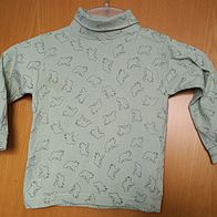 Rollkragenshirt Rollkragenpulli Pullover Eisbären leicht grün Gr. 92 