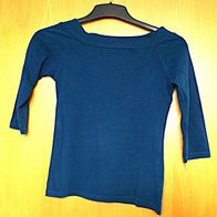 Shirt Langarmshirt blau Gr. S