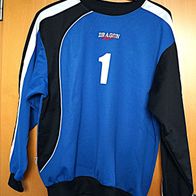Trikot langarm Shirt Traingsshirt blau schwarz Gr. XSS