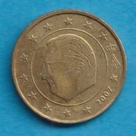 Belgien 50 Cent 2007 fleckig