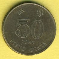 Hong Kong 50 Cents 1997