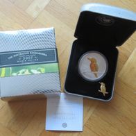 Kookaburra gilded 2007 mit Pin1oz silber