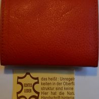Minigeldbörse in rot und braun