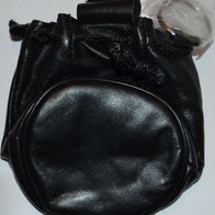 Lederbeutel mit Druckverschluß