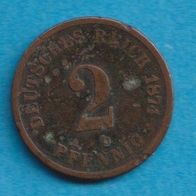 Kaiserreich 2 Pfennig 1874 A