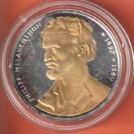 1997 BRD Melanchthon 10 DM mit Goldapplikation