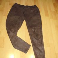 Bloom Hose graubraun wie Leder Gummibund Gr 38