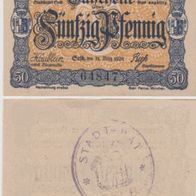 Selb-Notgeld-50 Pfennig vom 31.3.1920 ohne Spruch Häublein Bürgermst. 1Schein