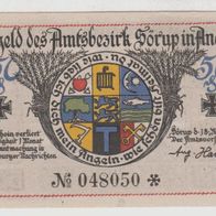 Sörup-Angeln-Notgeld 50 Pfennig vom 18.5.1920,1 Schein