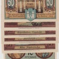 Stadtilm-Notgeld-5-10-5x50 Pfennig vom 21.5.1918, 7 Scheine