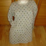 Gudrun Sjöden Strick Kleid grau hell Punkte M