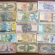 Lot 15 Brazil Banknote Paper Money Cruzeiros 056114