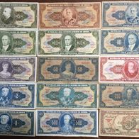 Lot 15 Brazil Banknote Paper Money Cruzeiros 018797
