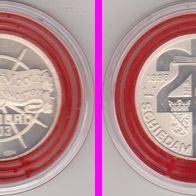 1998 Niederlande Schiedam De Noord 2 ½ Euro Vorläufer Silber
