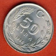 Türkei 50 Lira 1986 Top