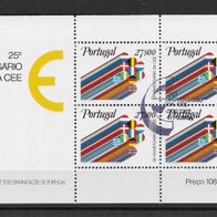 09) Portugal 1982 Flaggen Block 34 gestempelt