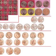 Austria Österreich alle 10 Euro Kupfermünzen UNC Neu : 28 Stück!