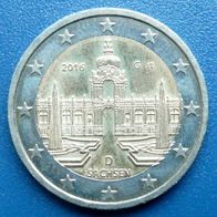 2 Euro - BRD - 2016 G (Sachsen)