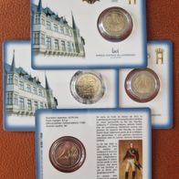 Luxemburg 2 Euro Münze Coincard 2018 Guillaume