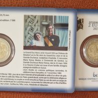 Luxemburg 2 Euro Münze Coincard 2021 Henri