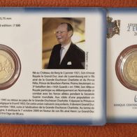 Luxemburg 2 Euro Münze Coincard 2021 Jean