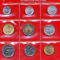 San Marino KMS 1985 mit 9 Münzen "Kampf dem Drogenmissbrauch"