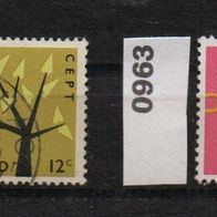 L543 Niederlande Europa-Cept MiNr. 782 + 963 sauber gestempelt und gezähnt o
