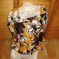 Hallhuber Bluse ausgefallen Brauntöne 36