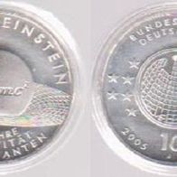 2005 D 10 € Albert Einstein Stempelglanz