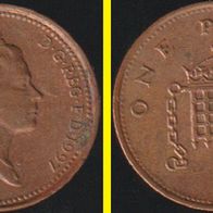 1997 Großbritannien one Penny Erhaltung: sehr schön (ss)