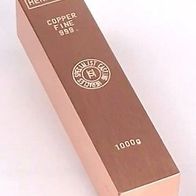 1000g Kupfer Barren 1 Kg Riegel höchster Qualität 999 Heracles Frankreich Zertifikat