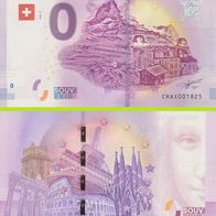 0 Euro Schein Gornergrat CHAX 2018-2 selten niedrige Nr 903