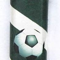 Nass Feuerzeug (4) - Feuerzeug in grün/ weiß mit Fußballmotiv