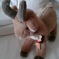 Sigikid Stofftier Steinbock mit Schild und Fahne