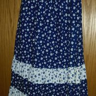 Rock, Gr. 40/42, blau-weiß, mit Blümchen
