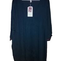 Sheego Damen Marken Lagenshirt- Tunika Gr.54 marine blau Neuw. Etik