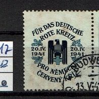 Los H22817: Böhmen & Mähren Mi. 62 W Zd 12, gest