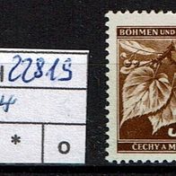 Los H22819: Böhmen & Mähren Mi. 64 * *