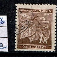 Los H22826: Böhmen & Mähren Mi. 67 a/ b, gest