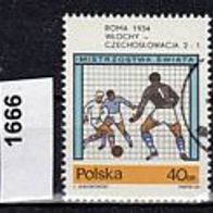 Polen Mi. Nr. 1665 + 1666 + 1667 Fußball-WM 1966 in London o <