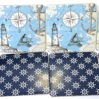 8 Stück - Untersetzer mit maritimen Motiven - neuwertig