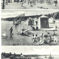 AK Rangsdorf Strandbad an der Potsdamer Vorortstrecke, gelaufen (1934)