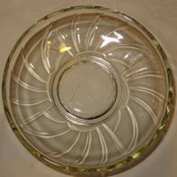 C Glasteller alt Dessertteller 13,9 kleiner Teller aus Glas gebraucht Vintage Speiset